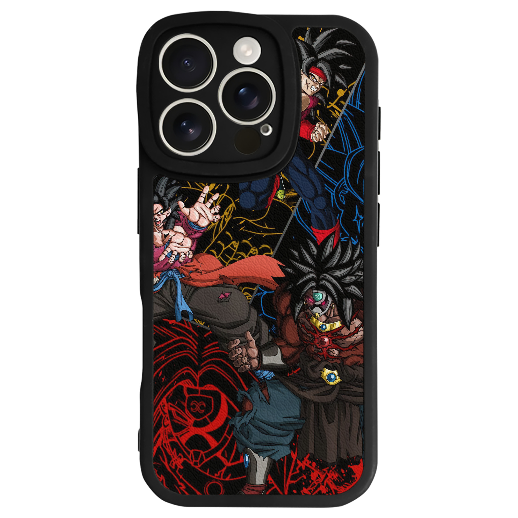 （画像用） ドラゴンボール DRAGON BALL 【iPhone 16シリーズ対応】シリコンスマホケース（レザー調） 材質：シリコン